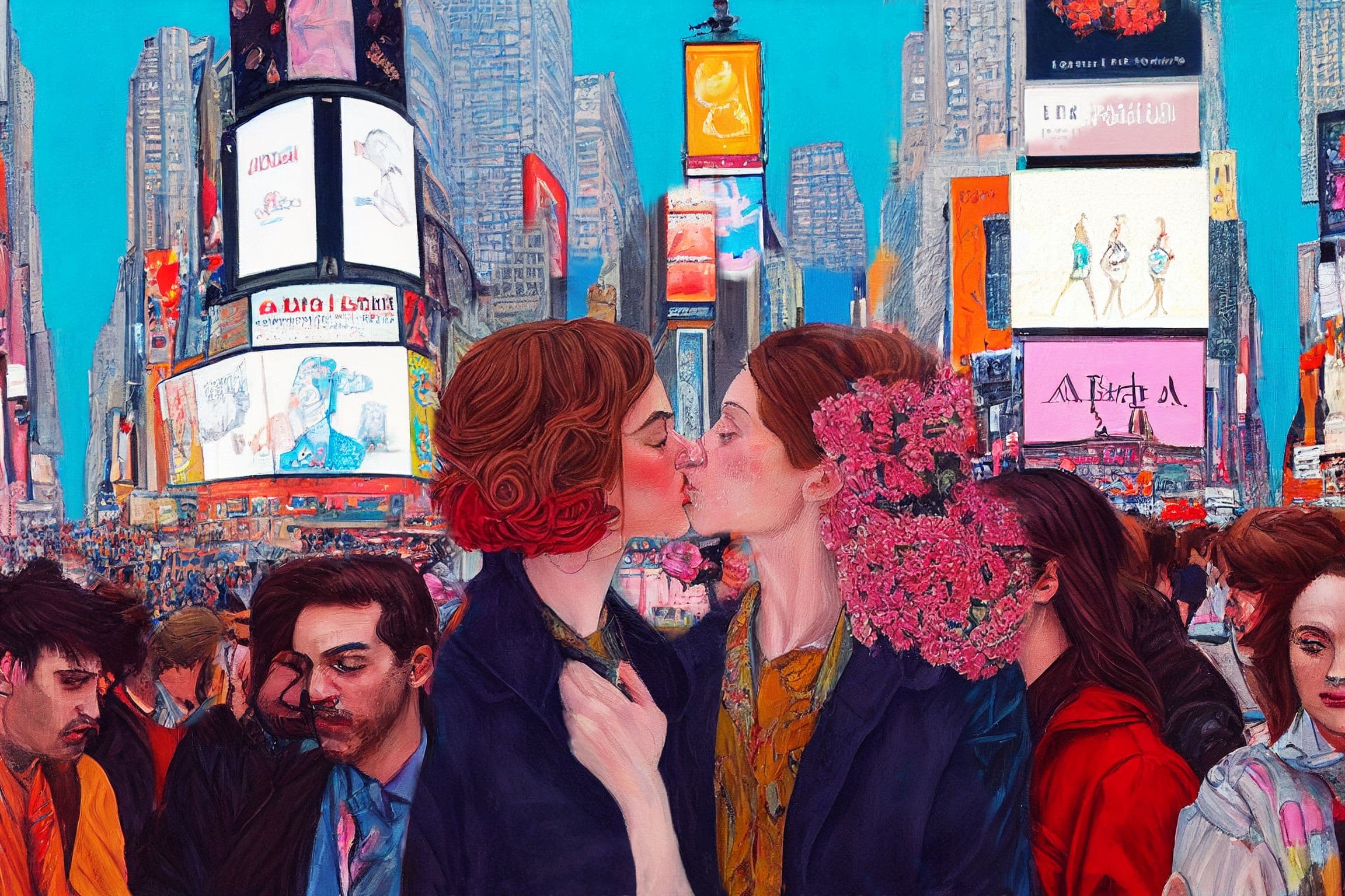 Times square kiss