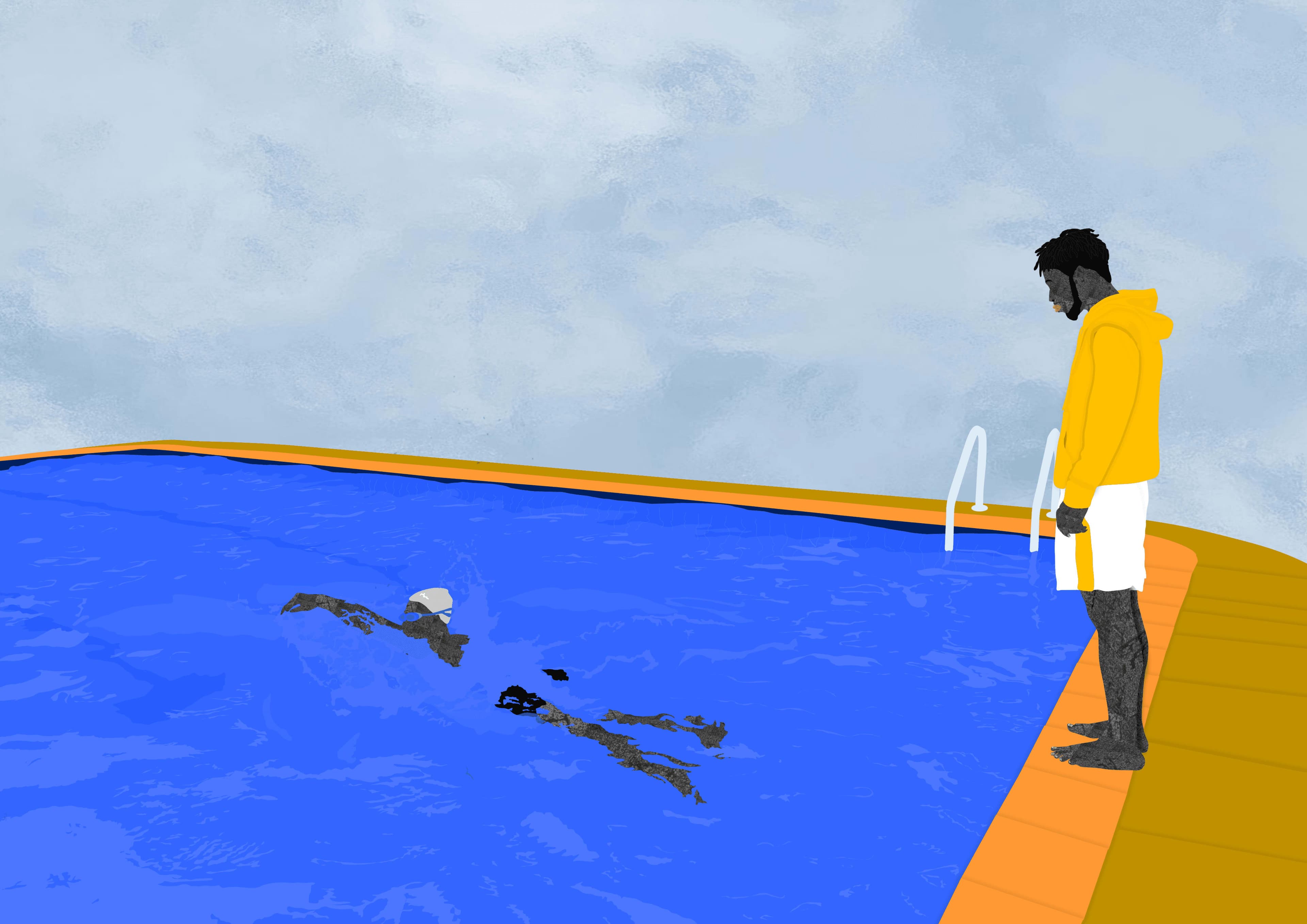 Pool Day II -- A Portrait of an Artist