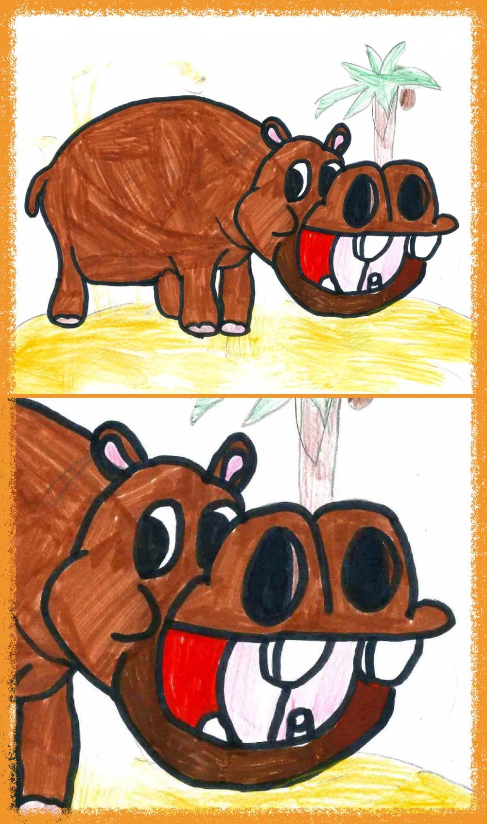 L’Hippopotame caricaturé