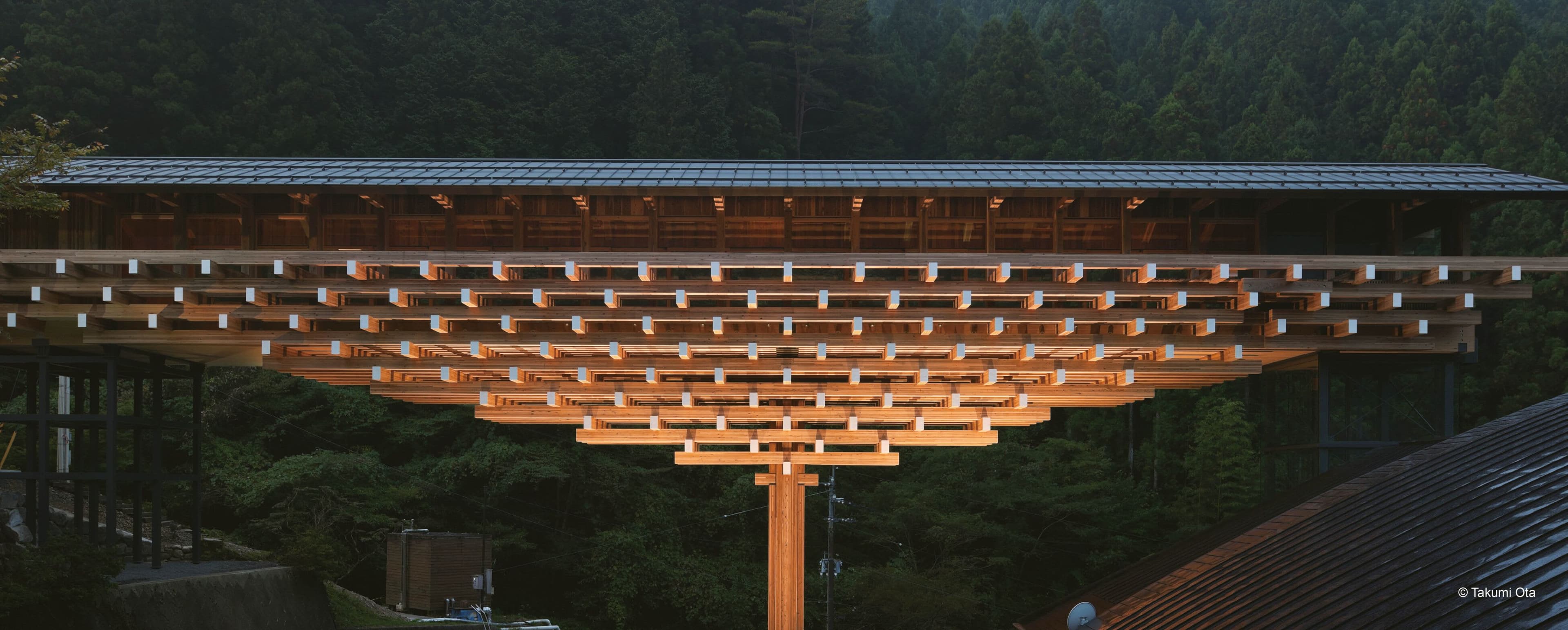 Yusuhara Wooden Bridge Museum © Takumi Ota