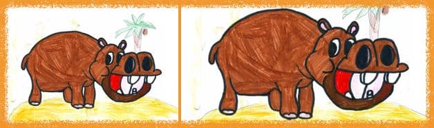 L’Hippopotame caricaturé